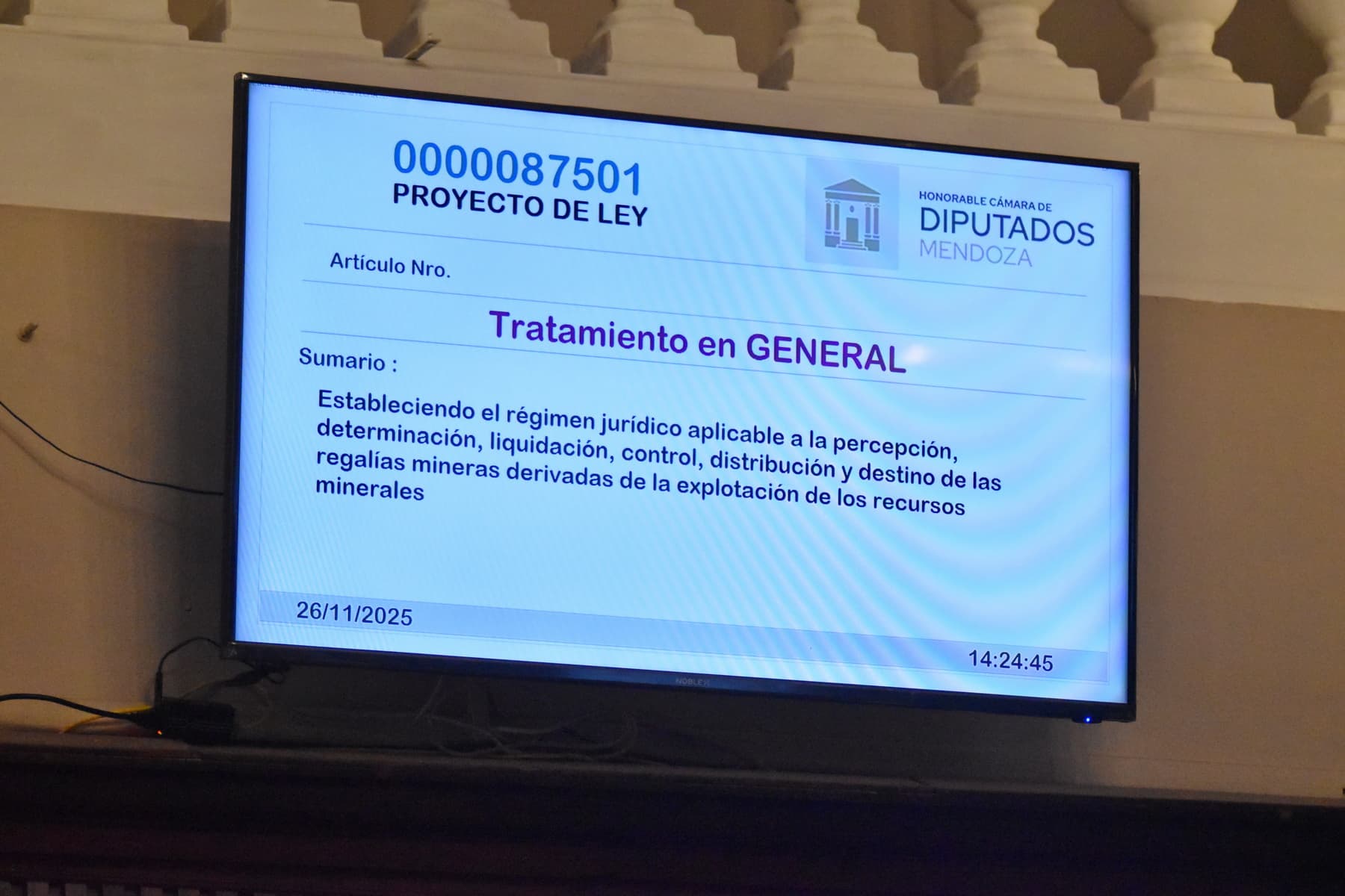 Mendoza avanza con una nueva ley de regalías mineras: Diputados dio media sanción al régimen que redefine cómo se calcula y distribuye lo que paga la actividad