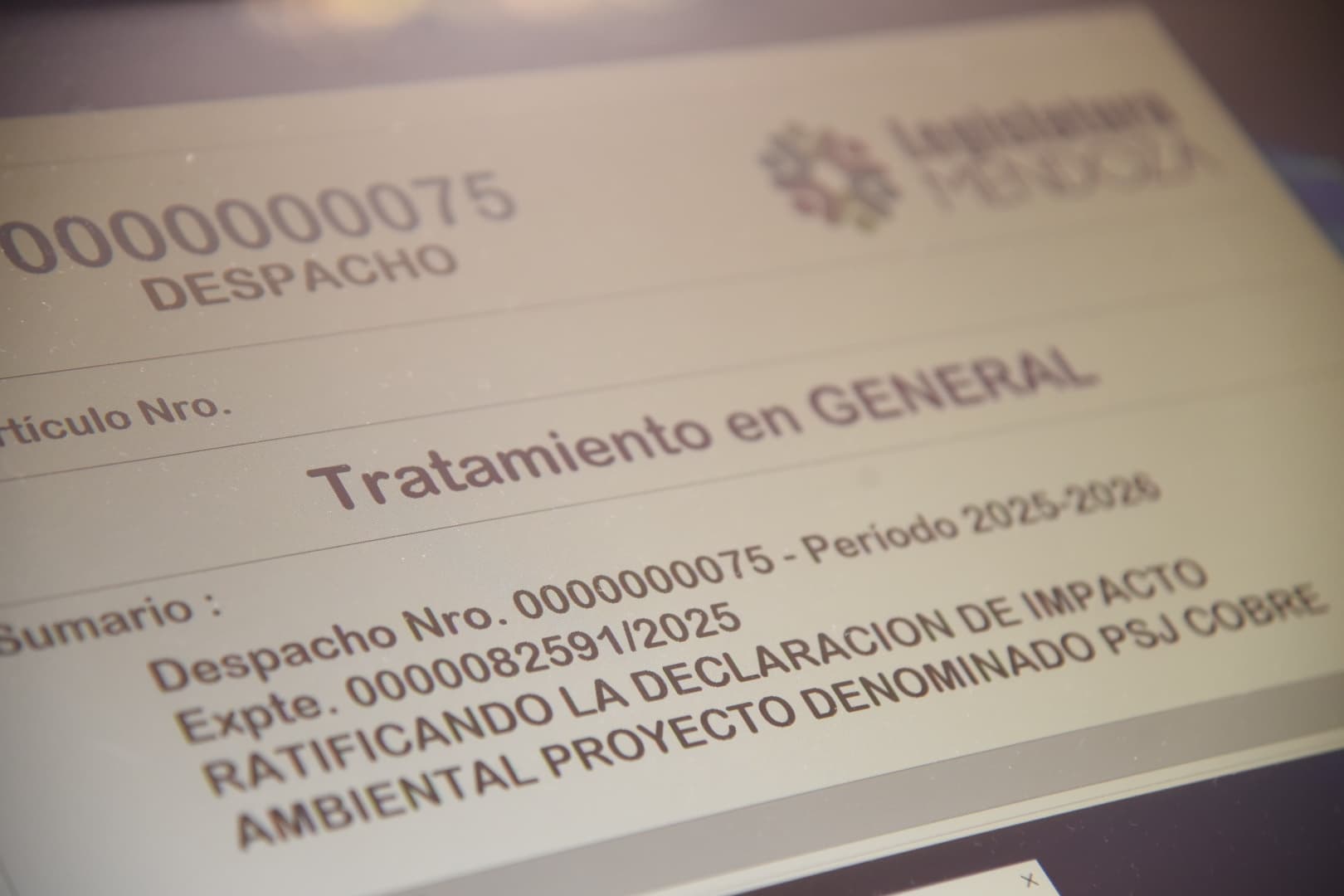 Mendoza aprobó el proyecto PSJ y se abre una nueva era para el desarrollo de la provincia