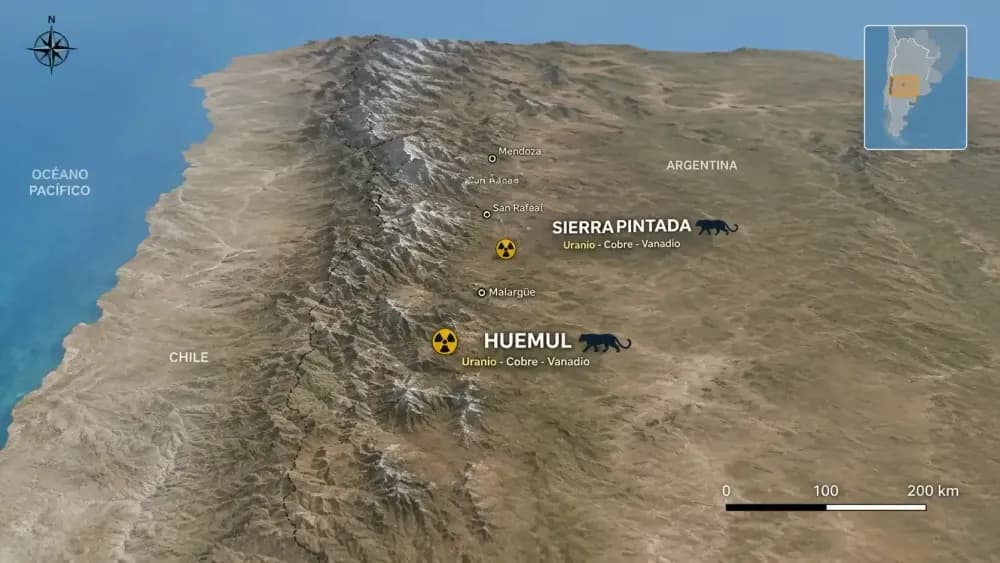 Huemul detecta uranio, cobre, plata y vanadio en su primera campaña de muestreo