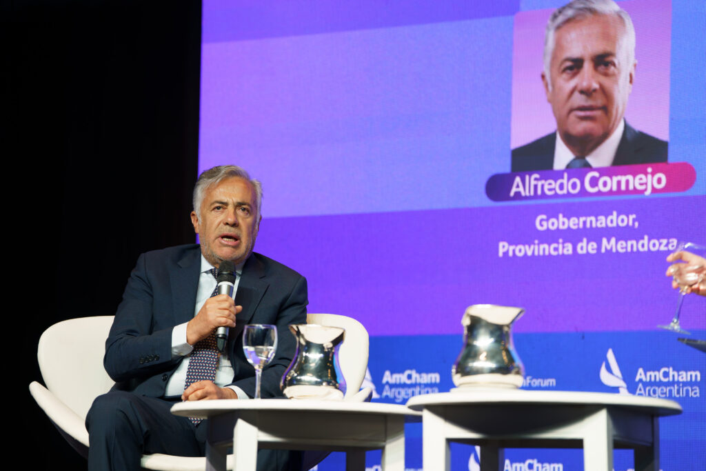 Cornejo sobre las oportunidades de inversion en Mendoza (Amcham)